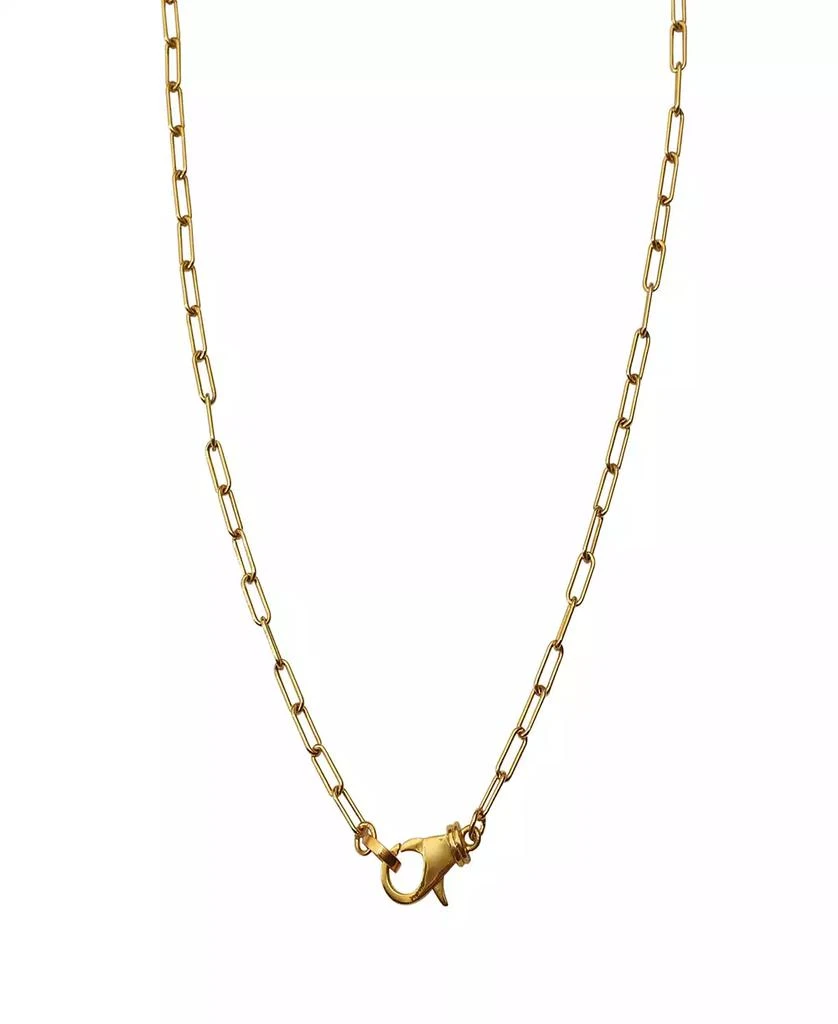 ADORNIA Lock Paper Clip Chain Necklace 2