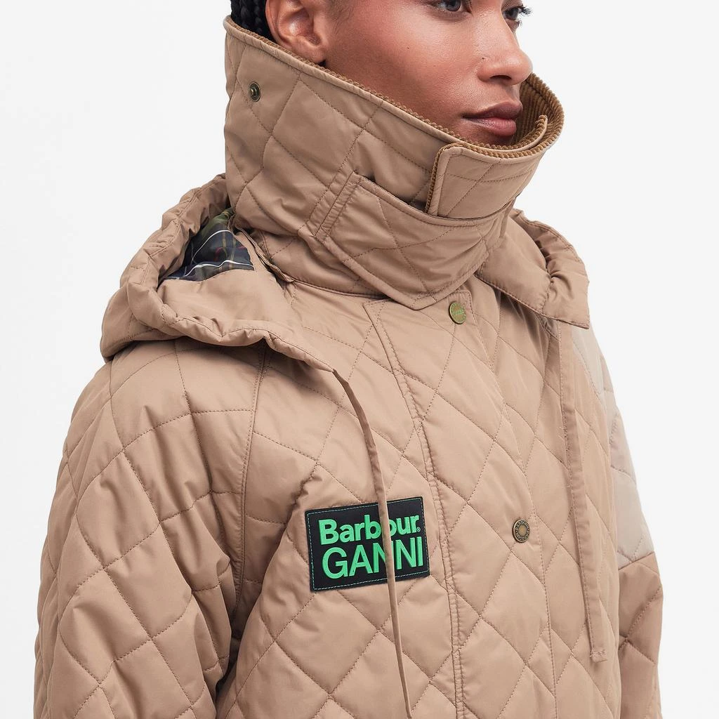 Barbour x GANNI Barbour x GANNI Burghley Quilted Recycled Shell Coat 4