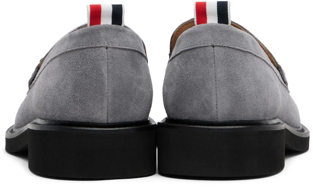 Thom Browne Gray RWB Tassel Loafers 2