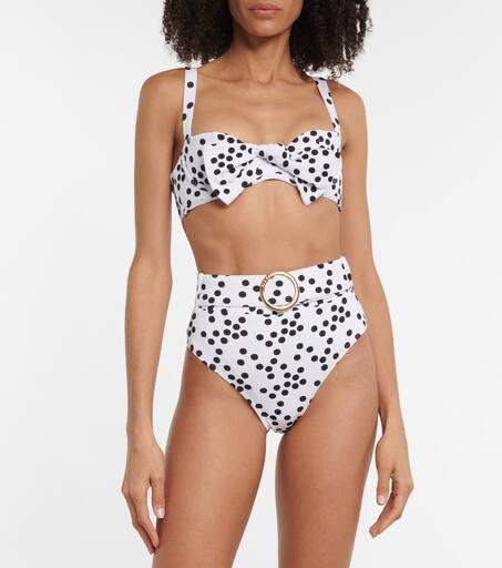 Alexandra Miro Ursula polka-dot bikini bottoms