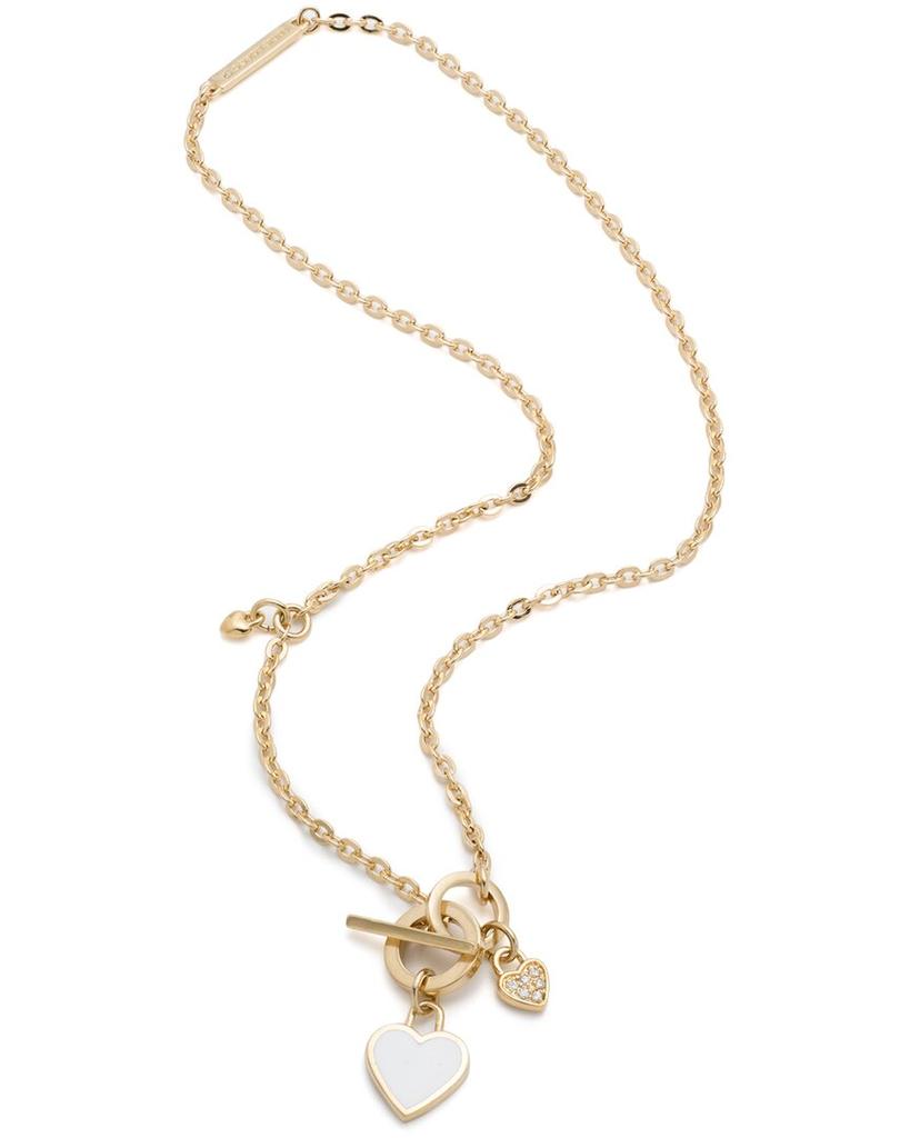 Eddie Borgo Rhodium Plated Charm Necklace