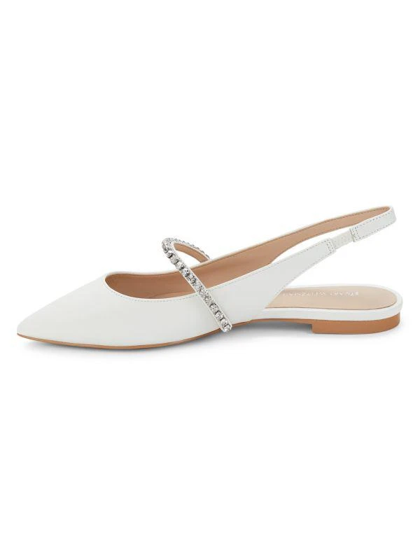 Stuart Weitzman Crystalline Leather Flats 4