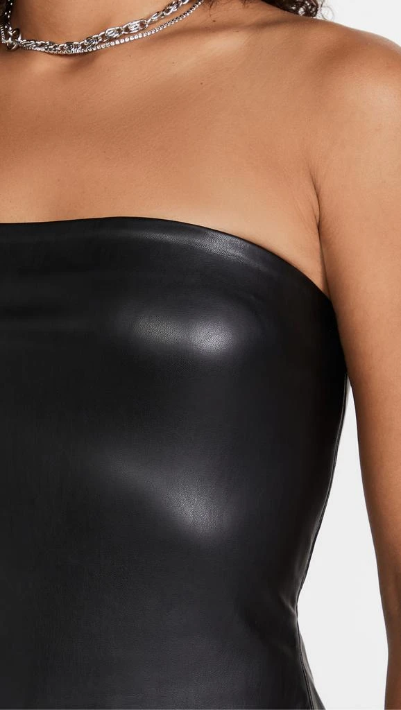 Susana Monaco Faux Leather Tube Top 5