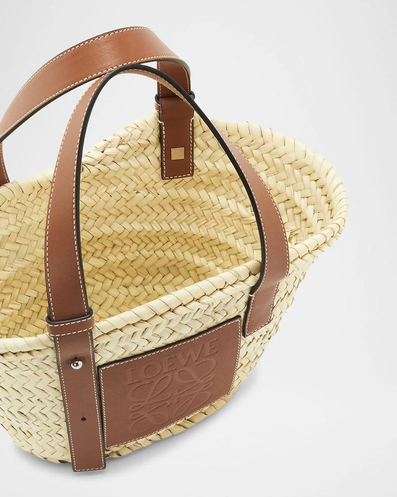 Loewe x Paula’s Ibiza Basket Small Bag in Palm Leaf with Leather Handles 4