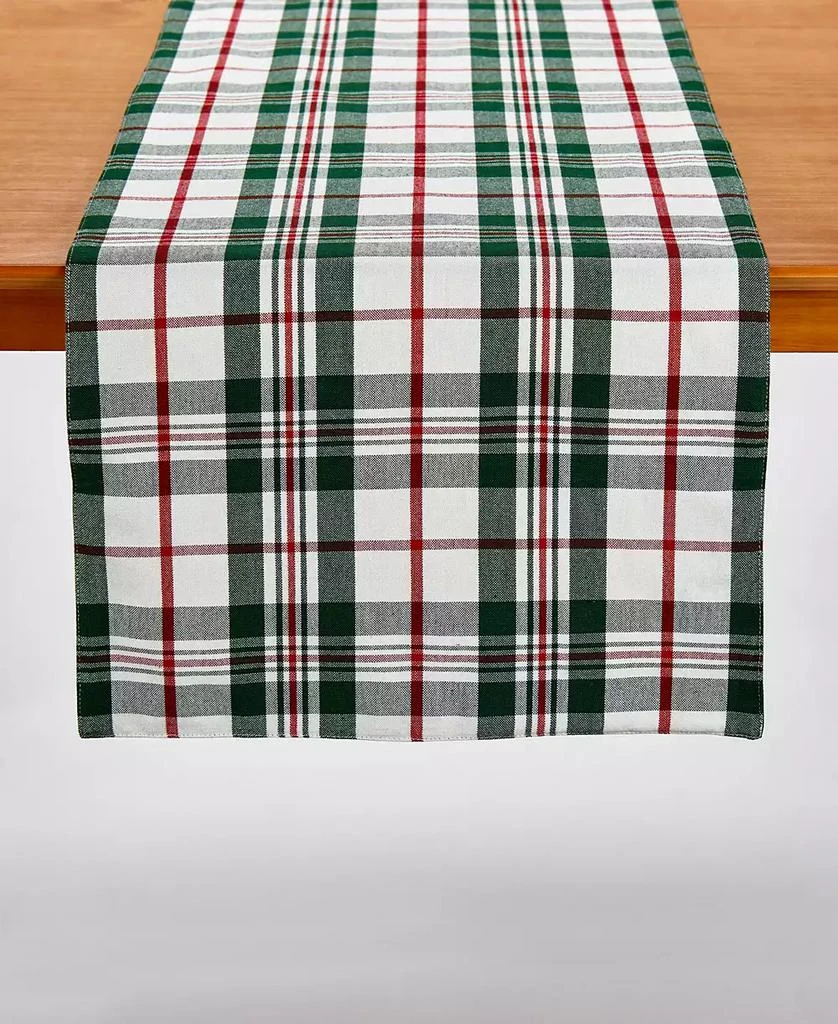 Tableau Holiday Plaid Table Runner, 72" x 14"