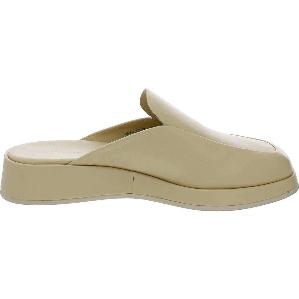 Vince Raquel Womens Leather Square Toe Mules