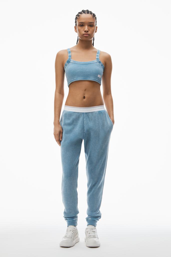 Alexander Wang Black Parachute Denim Trousers - Leggings