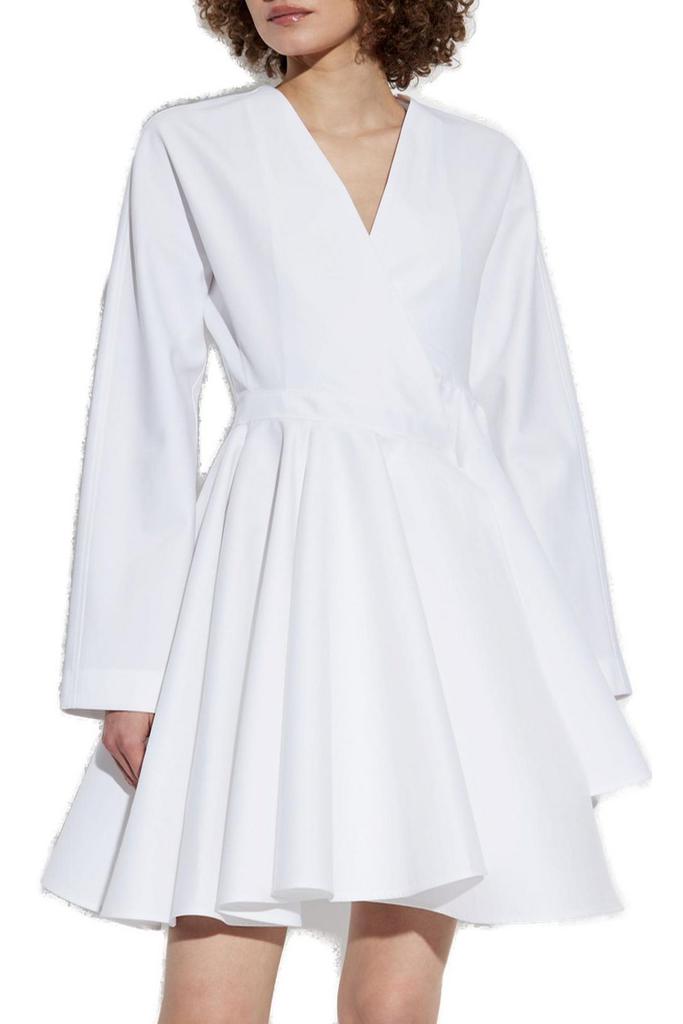 ワンピース Alaia Asymmetric short dress ALAÏA Asymmetric cotton-poplin mini dress | NET-A-PORTER