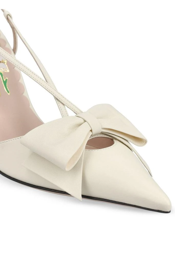 Valentino Valentino Bowow Pointed Toe Pumps 4