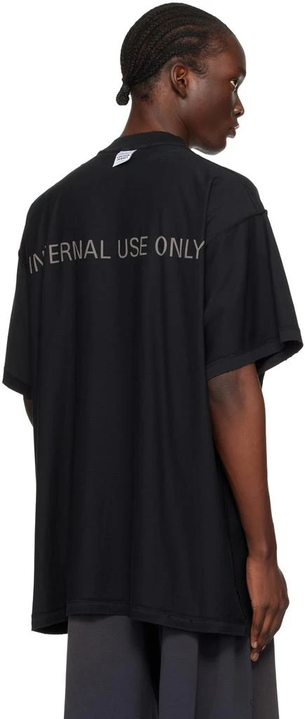 Balenciaga Black 'Internal Use Only' T-Shirt 3