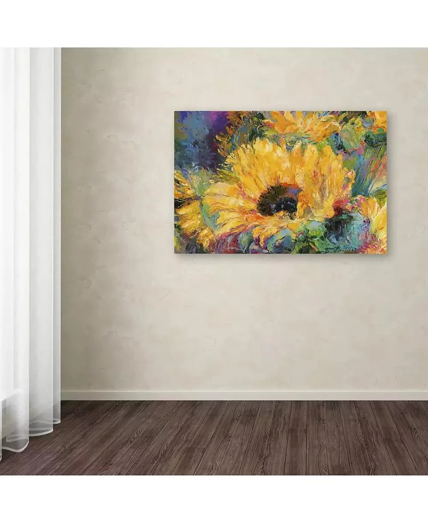Trademark Global Richard Wallich 
Blue Sunflowers
 Canvas Art - 12" x 19" 3