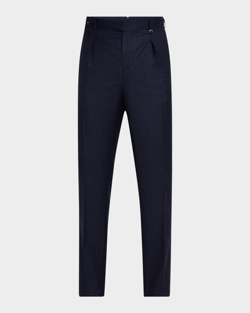 Stefano Ricci Men's Single-Pleated Sport Trousers