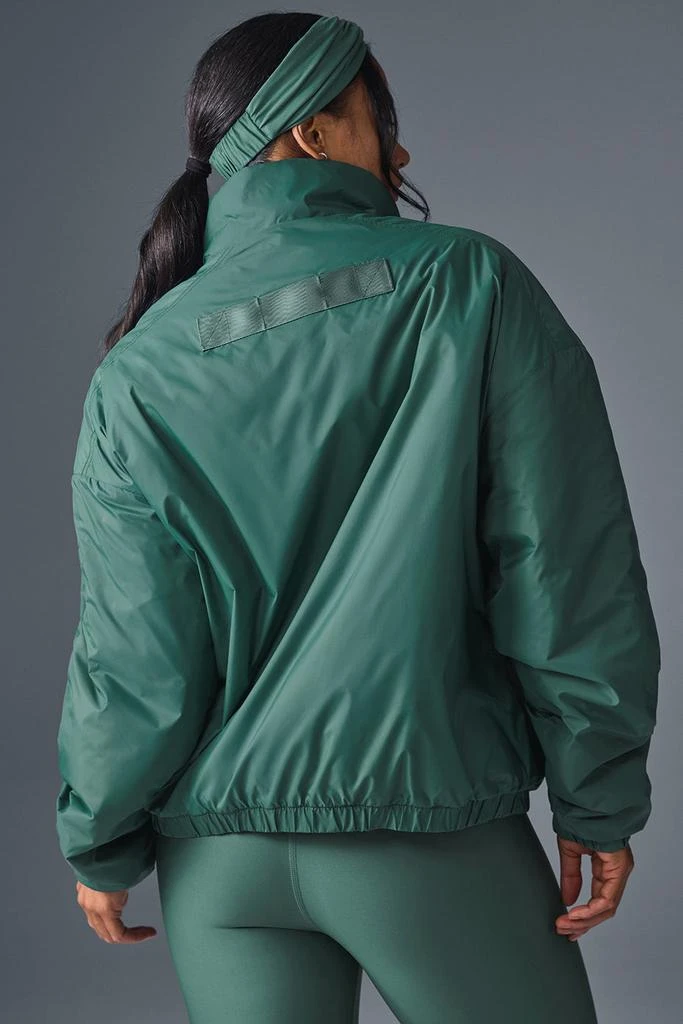 Alo Latitude Light Weight 1/2 Zip Pullover Jacket - Winter Ivy 2