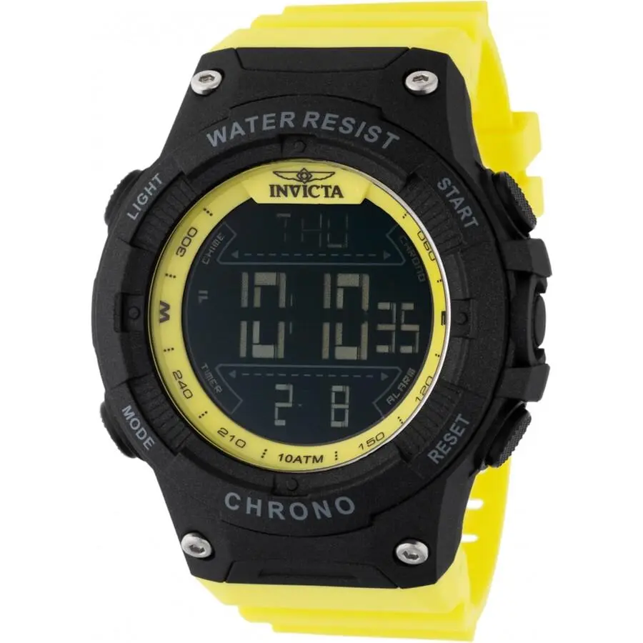 Invicta Racing Alarm Chronograph GMT Quartz Digital Black Dial Men's Watch 47527