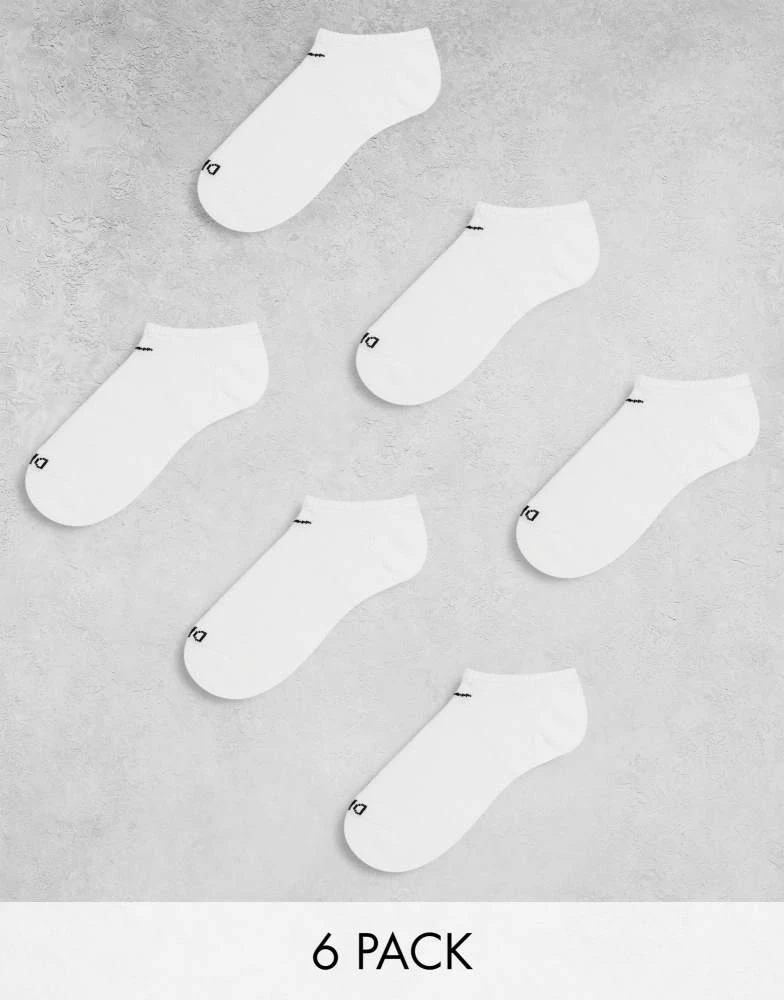 NIKE Nike Training Everyday Cushioned Plus 6 pack trainer socks in white 1