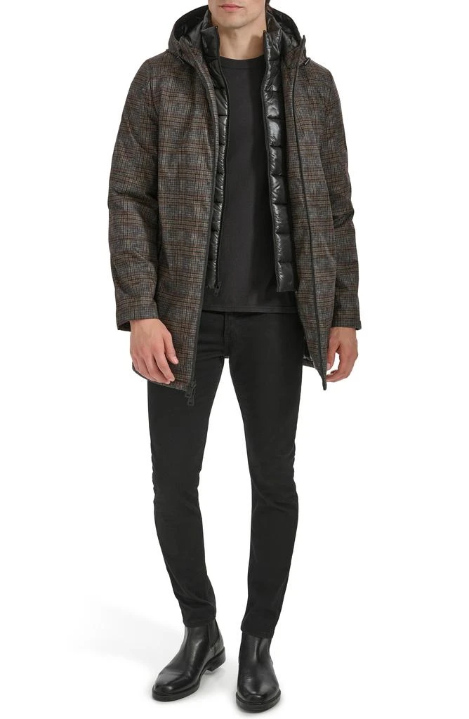 Kenneth Cole New York 925 Water Resistant Coat with Quilted Bib 8