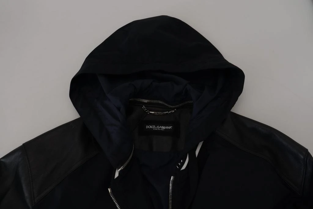 Dolce & Gabbana Dolce & Gabbana Black Polyester Hooded Blouson Coat Jacket 6