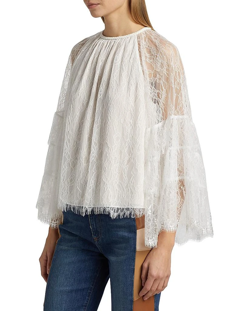 Alice + Olivia Delia Lace Ruffle Tunic Top 4