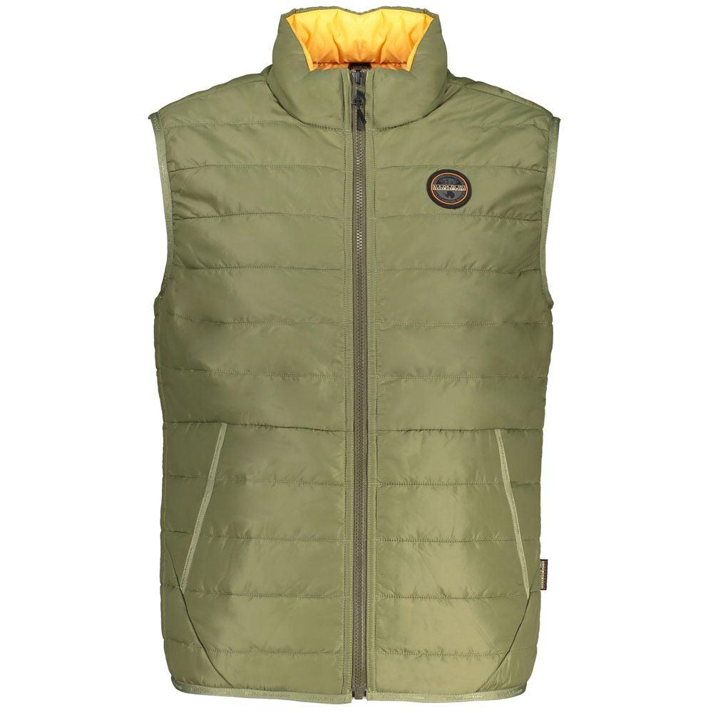 NAPAPIJRI Sleeveless Contrast Detail Zip Men's Jacket