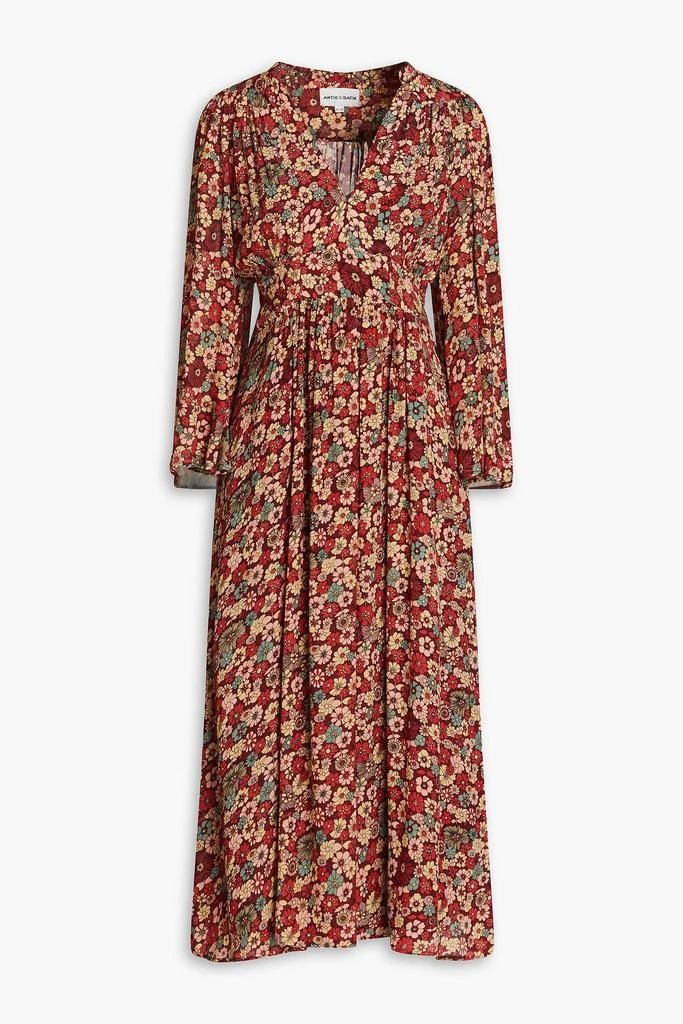 ANTIK BATIK Colline floral-print crepe de chine midi dress 1