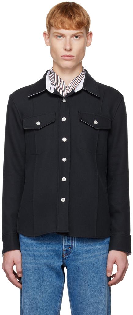 Meryll Rogge Navy Pocket Shirt
