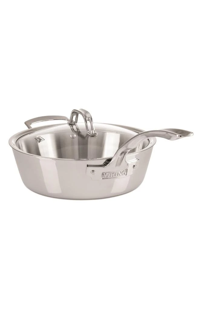 Viking Contemporary 3.6-Quart Stainless Steel Sauté Pan with Lid