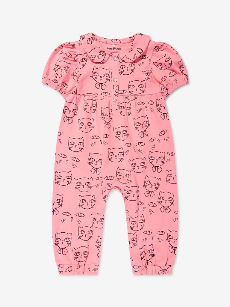 Mini Rodini Baby Girls Cathlethes Jumpsuit in Pink 1