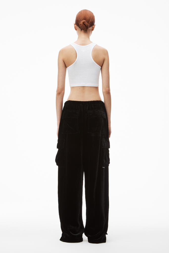 高級感◎【alexanderwang】plush velvet cargo track pants Alexander Wang cargo track pant in plush velvet - Pants