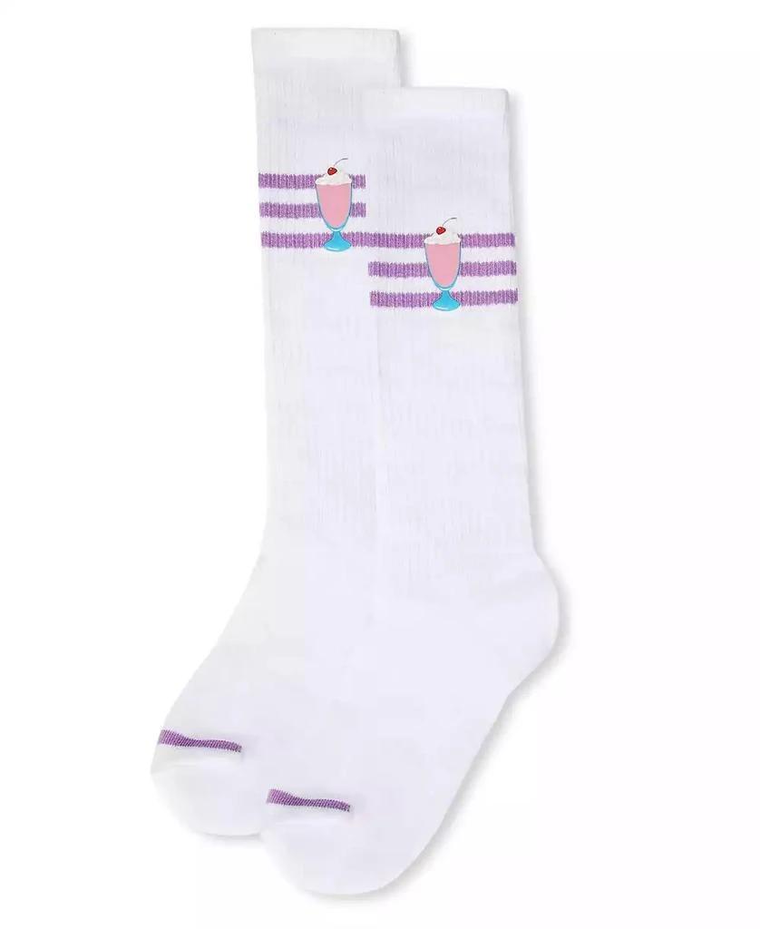 Memoi Girls
 Summer Sweets Varsity Cotton Blend Knee High Sock 2