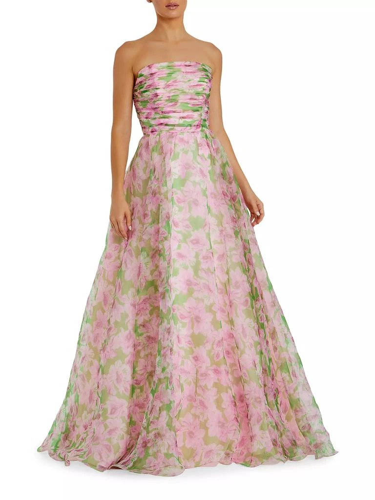 Mac Duggal Prom Floral Chiffon Gown 1