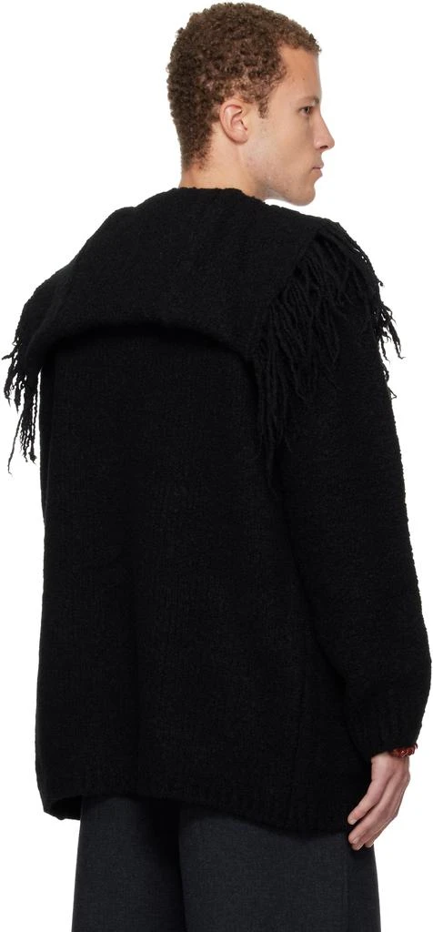 Dries Van Noten Black Fringed Cardigan 3