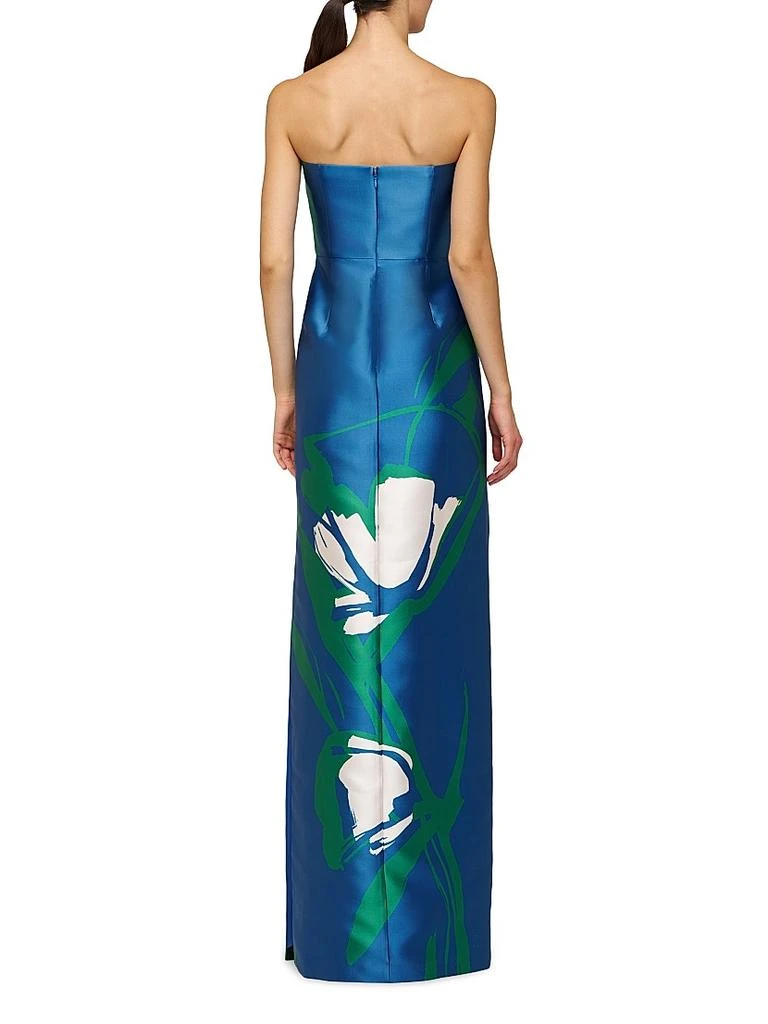 Kay Unger Marisol Strapless Mikado Column Gown 5