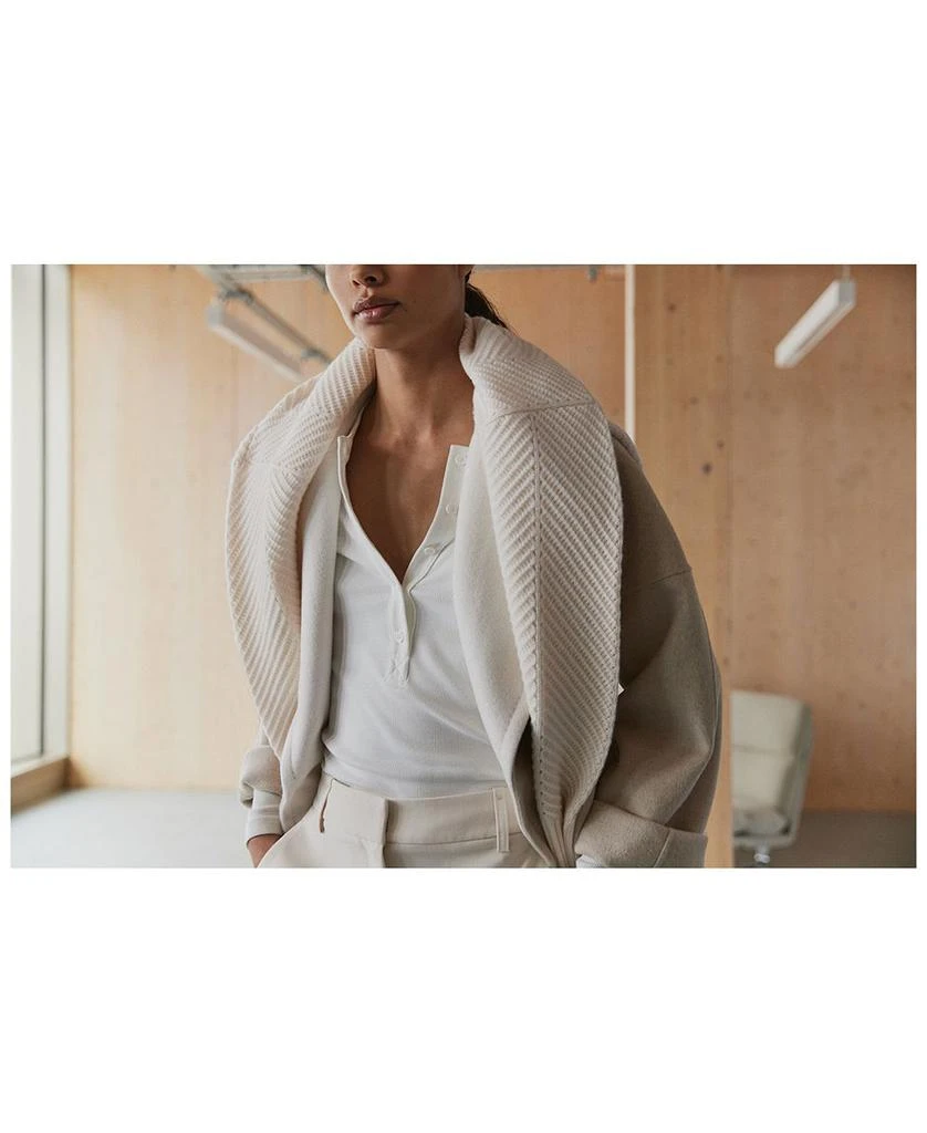 REISS Marcela Two Tone Blindseam Coat 7