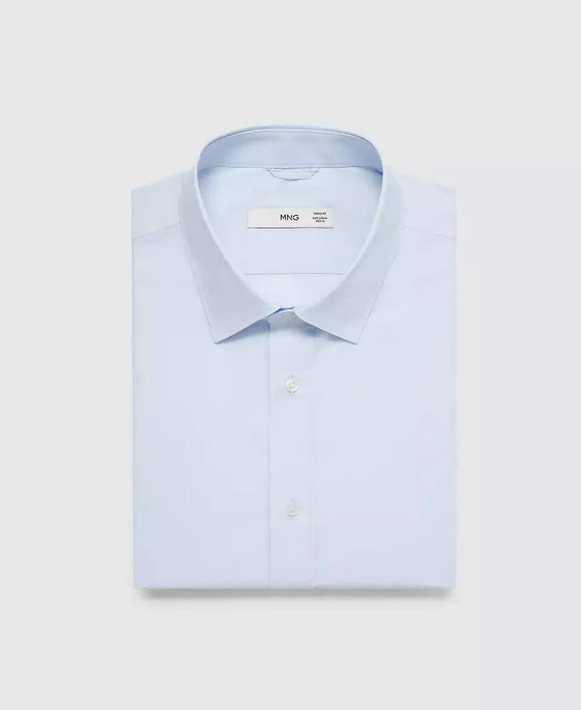 Mango Men's Cotton Long-Sleeved Shirt 2
