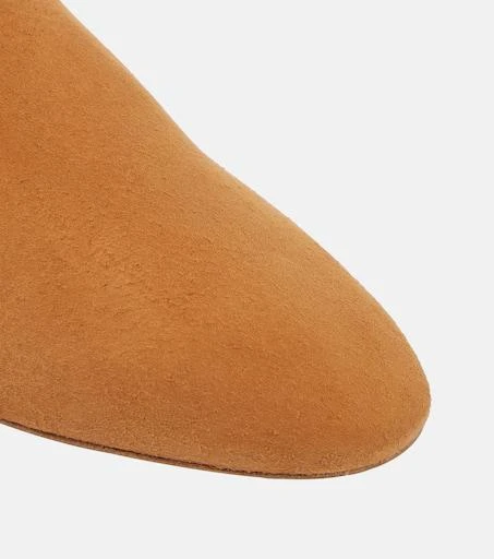 Khaite Otto shearling-trimmed suede mules 6