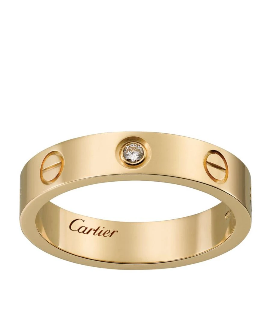 Cartier Yellow Gold and Diamond LOVE Wedding Band 1