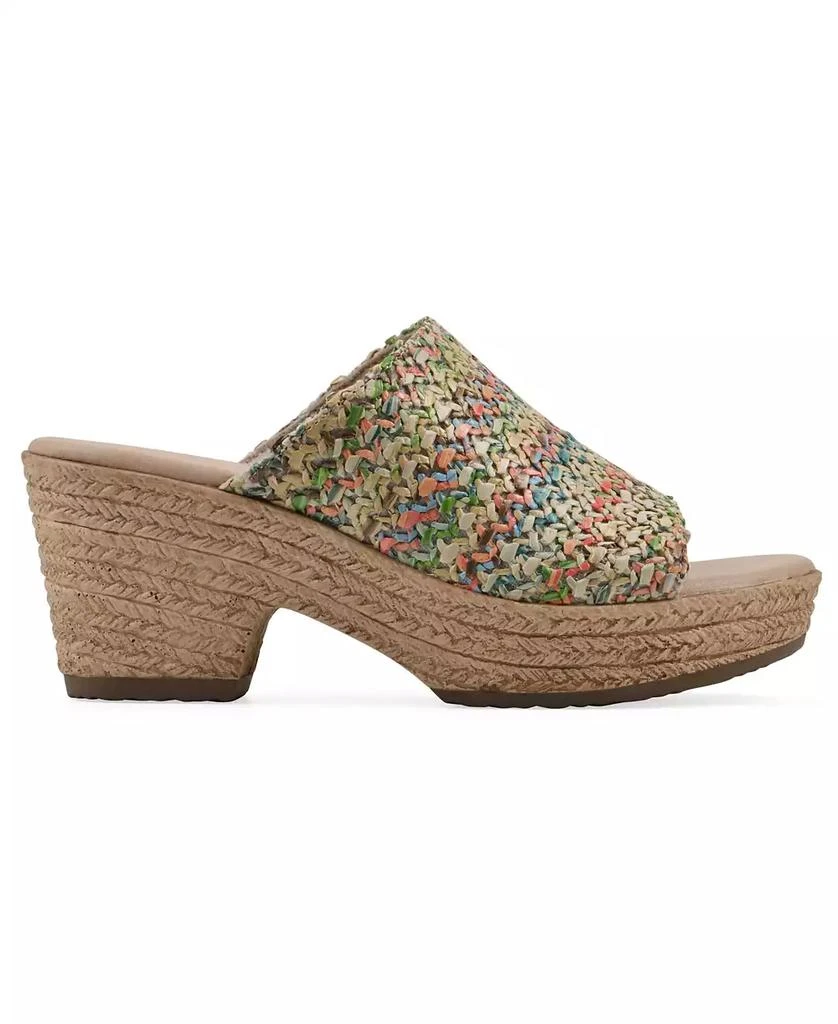 White Mountain Women's Biando Wedge Slip-On Sandals 2