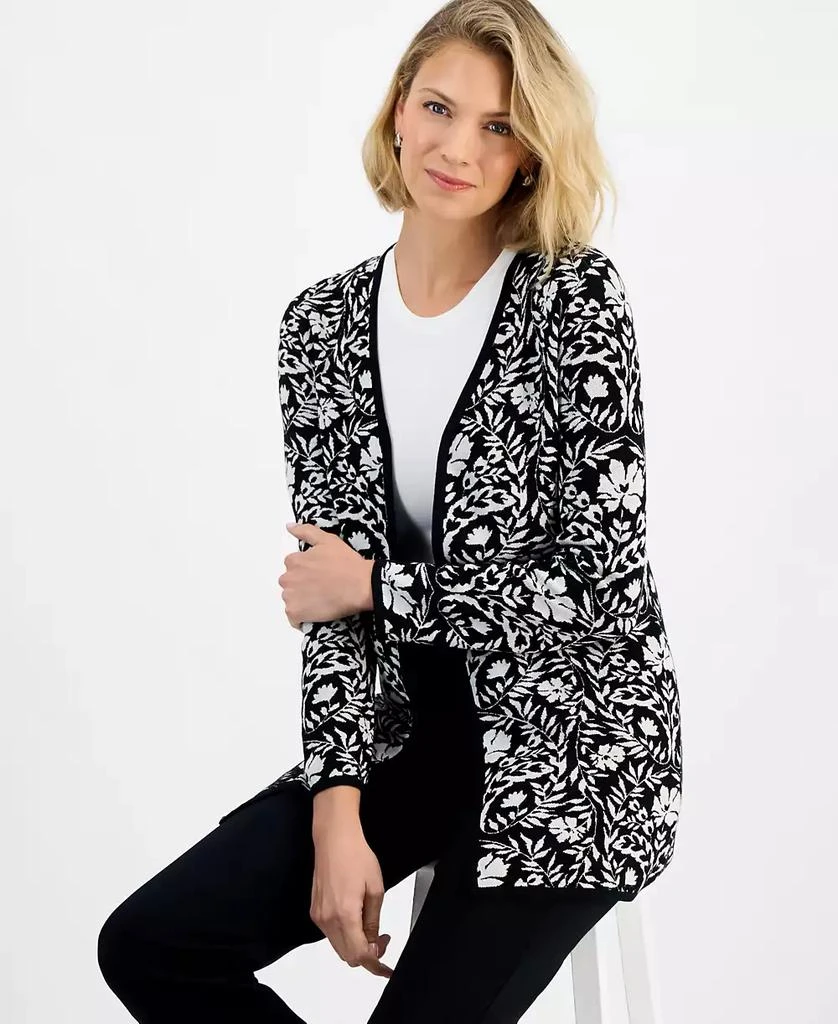 JM Collection Women
s Printed Open-Front Cardigan, Macy
s Exclusive 2