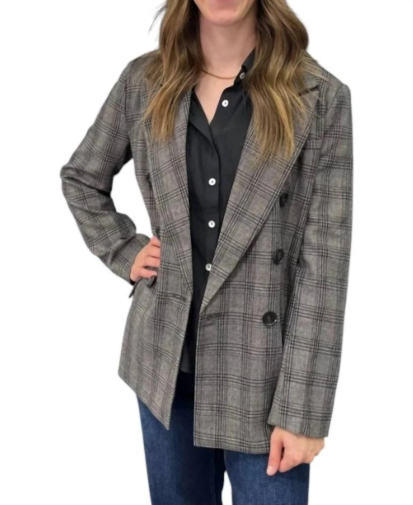 By Together By Together - Long Sleeve Plaid Blazer