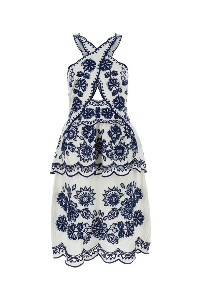 Farm Rio Farm Rio Embroidered Midi Dress 1