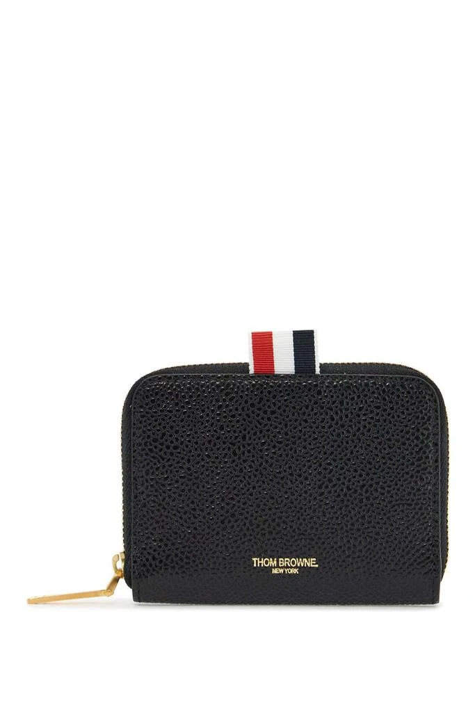 Thom Browne portafoglio slim con zip circonferenziale nero 1