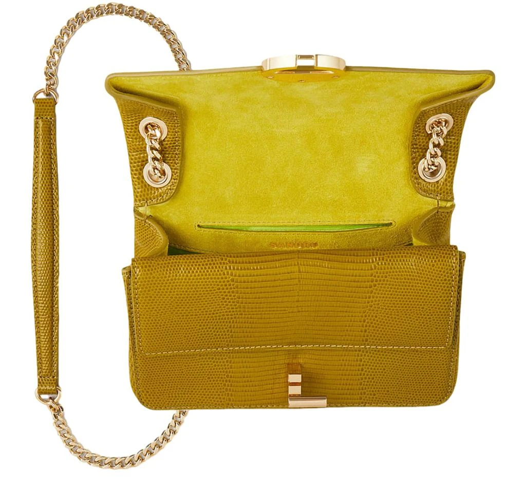 Sandro Yza mock croc-style leather bag 4