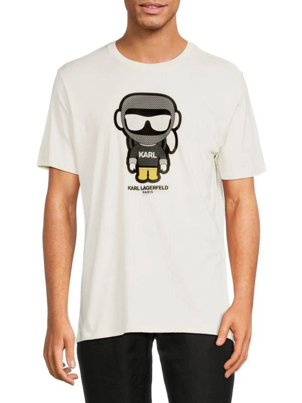 Karl Lagerfeld Paris Martian Logo Graphic Tee 1