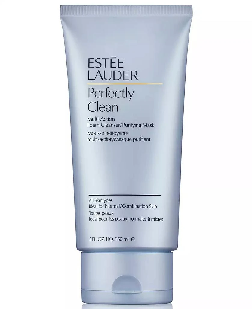 Estée Lauder Perfectly Clean Multi-Action Foam Cleanser/Purifying Mask, 5-oz. 1