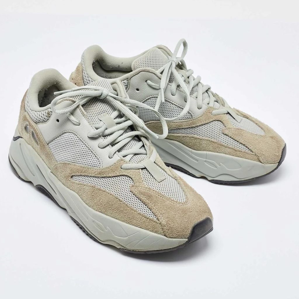 YEEZY Yeezy x Adidas Green Knit Fabric and Suede Boost 700 Salt Sneakers Size 42 2/3 4