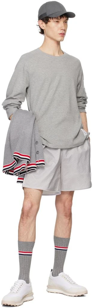 Thom Browne Gray Piping Shorts 4