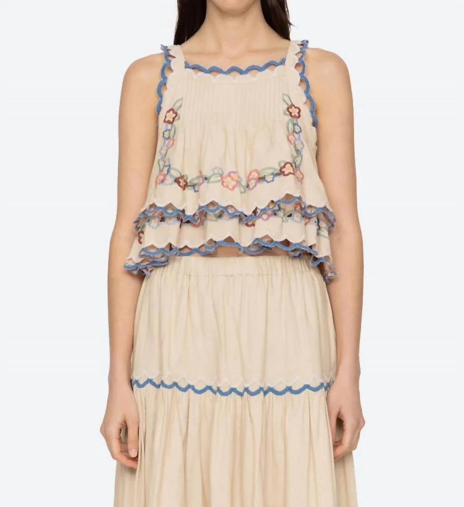 Sea Sea - Melinda Floral Embroidery Tank Top 1