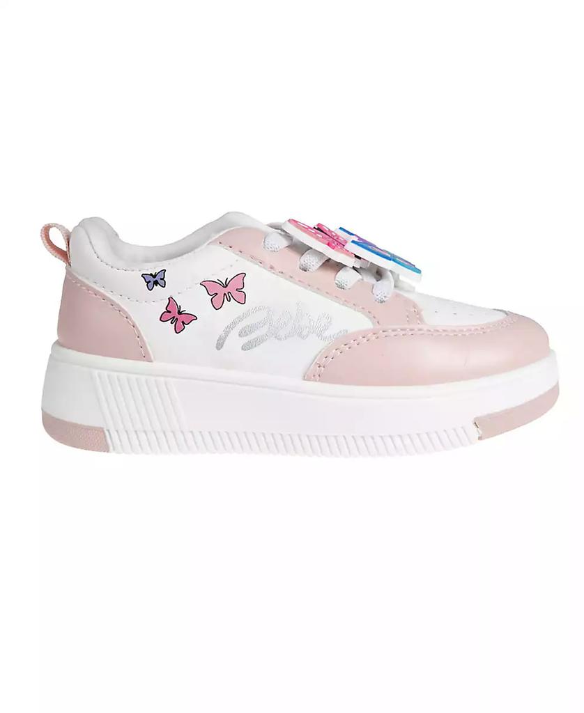 Bebe Toddler Girls Butterfly Lace Charms with Court Sneakers
