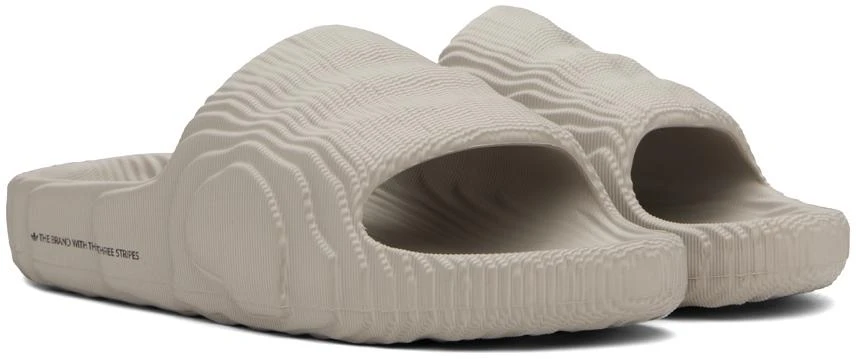 Adidas Gray Adilette 22 Slides 4