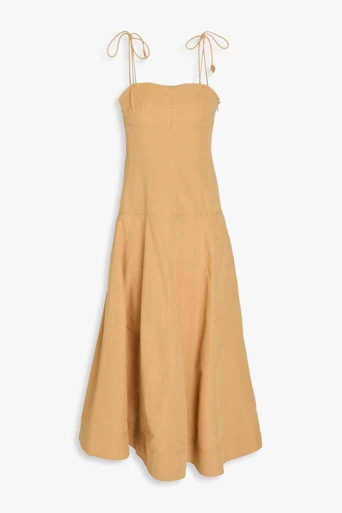 Ulla Johnson Batista cotton, linen and silk-blend midi dress 1